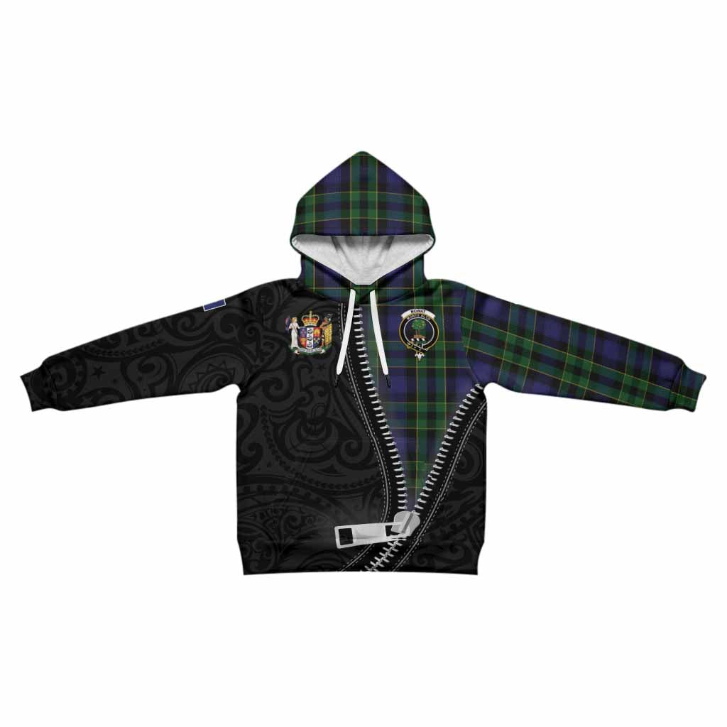 Mowat Tartan Kid Hoodie New Zealand Pattern Unique Zipper Stylized