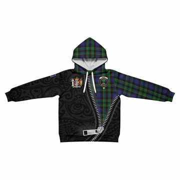Mowat Tartan Kid Hoodie New Zealand Pattern Unique Zipper Stylized