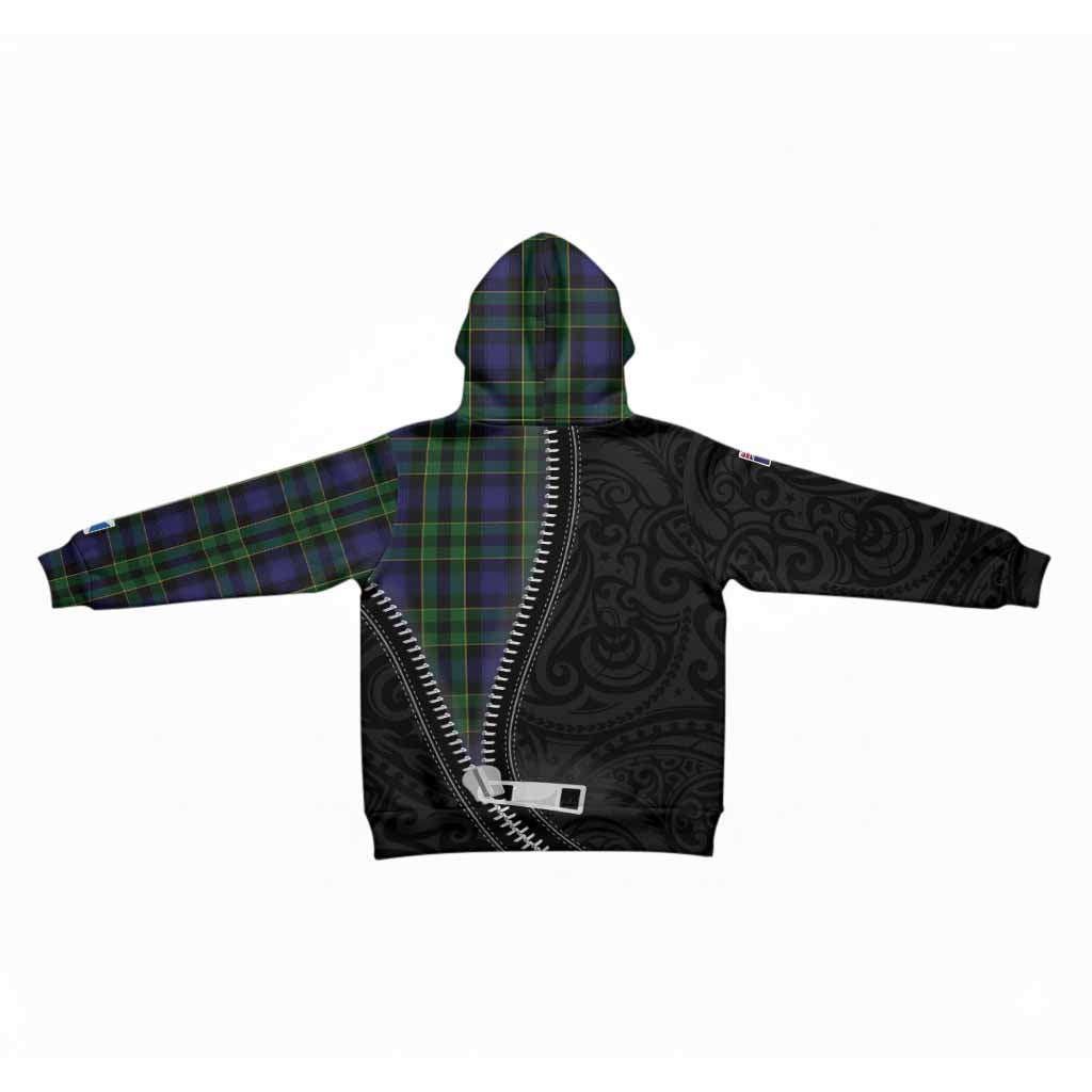 Mowat Tartan Kid Hoodie New Zealand Pattern Unique Zipper Stylized