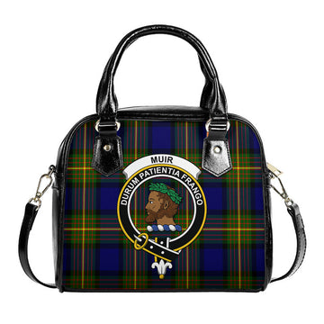 Muir Tartan Shoulder Handbags with Family Crest