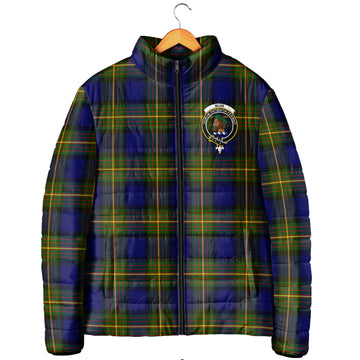 Muir Tartan Padded Jacket with Family Crest