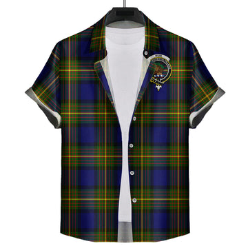 Muir Tartan Hawaiian Shirt with Family Crest