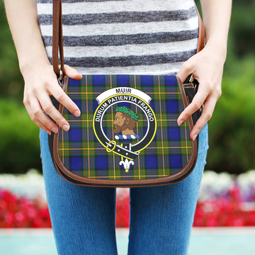 Muir Tartan Saddle Bag with Family Crest