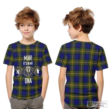 Muir Tartan Kid T-Shirt with Family Crest DNA In Me Style Youth XL Size14 - Tartanvibesclothing Shop