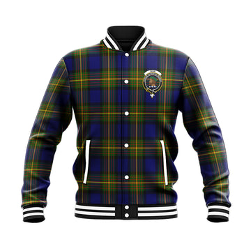 Muir Tartan Baseball Jacket with Family Crest