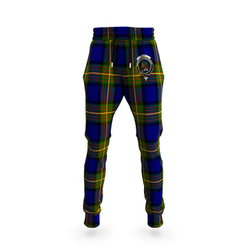 Muir Tartan Joggers Pants with Family Crest