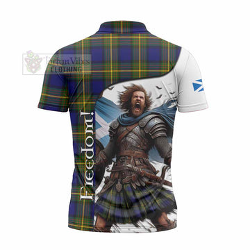 Tartan Vibes Clothing Muir Crest Tartan Zipper Polo Shirt Inspired by the Freedom of Scottish Warrior