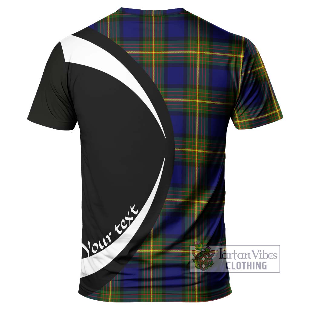 Tartan Vibes Clothing Muir Tartan T-Shirt with Family Crest Circle Style