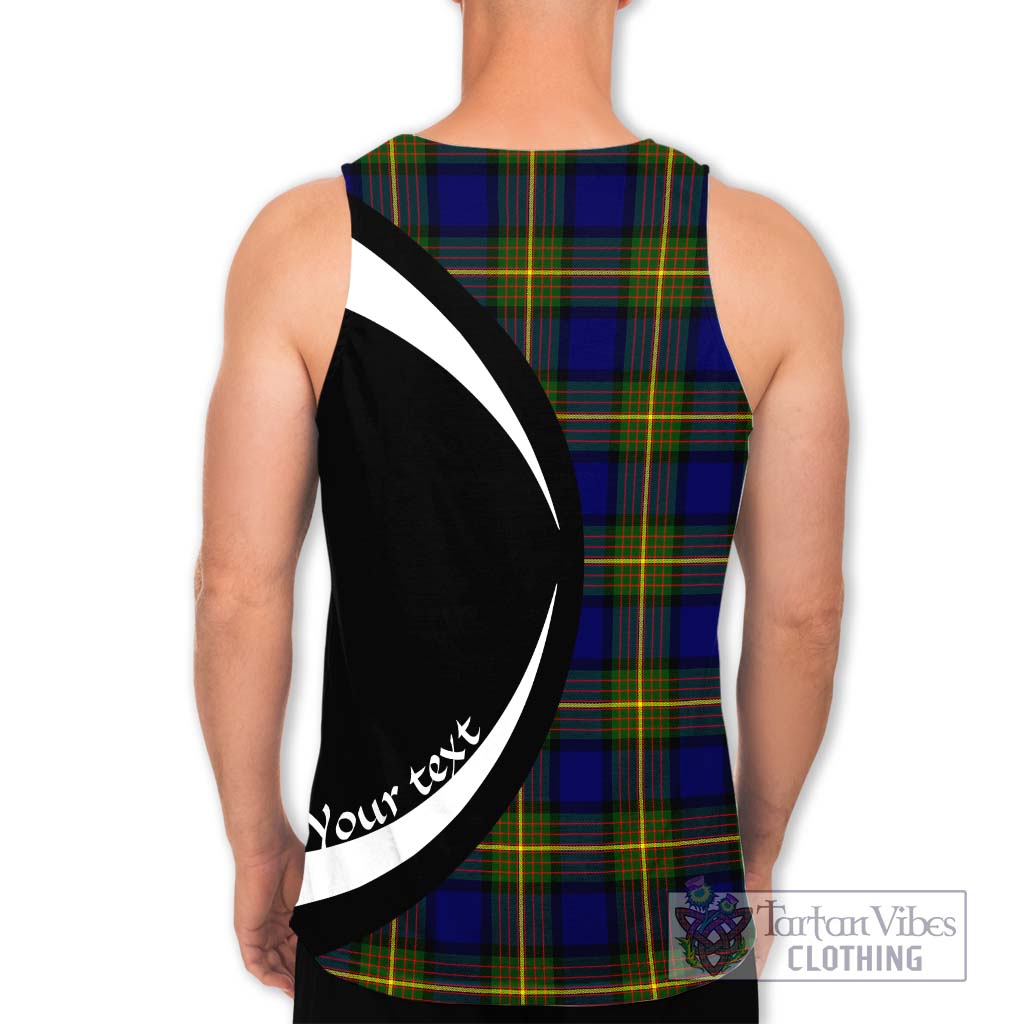 Muir Tartan Men's Tank Top with Family Crest Circle Style - Tartan Vibes Clothing