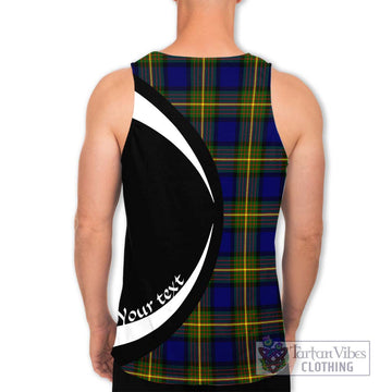 Muir Tartan Men's Tank Top with Family Crest Circle Style - Tartan Vibes Clothing