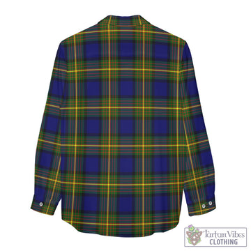 Muir Tartan Women's Casual Shirt with Family Crest