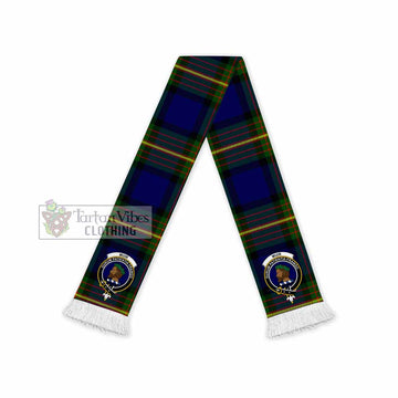 Muir Tartan Ruffneck Scarf with Family Crest