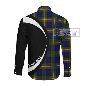 Muir Tartan Long Sleeve Button Up with Family Crest Circle Style Men's Shirt - Tartan Vibes Clothing
