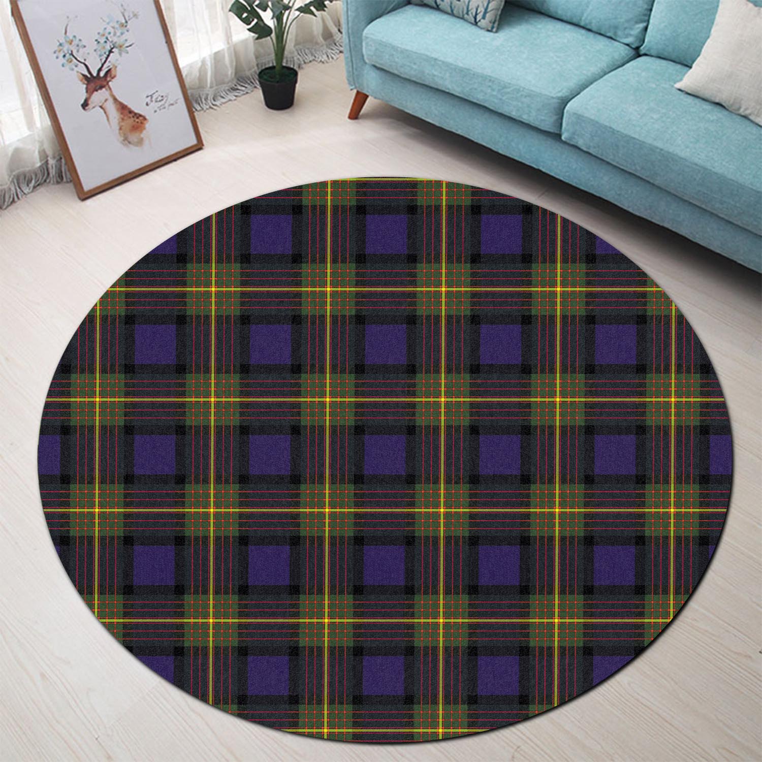 muir-tartan-round-rug