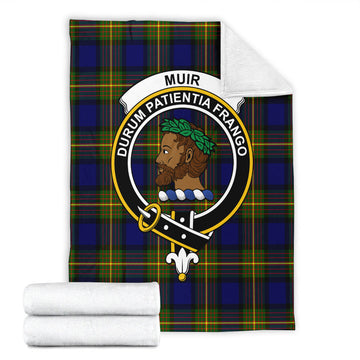 Muir Tartan Blanket with Family Crest