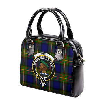 Muir Tartan Shoulder Handbags with Family Crest