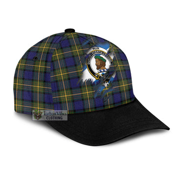 Muir Tartan Classic Cap with Family Crest In Me Style