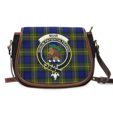 Muir Tartan Saddle Bag with Family Crest