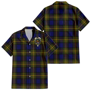 Muir Tartan Hawaiian Shirt with Family Crest