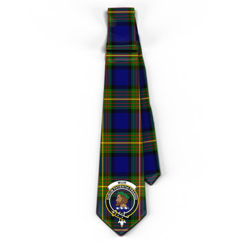 Muir Tartan Classic Necktie with Family Crest