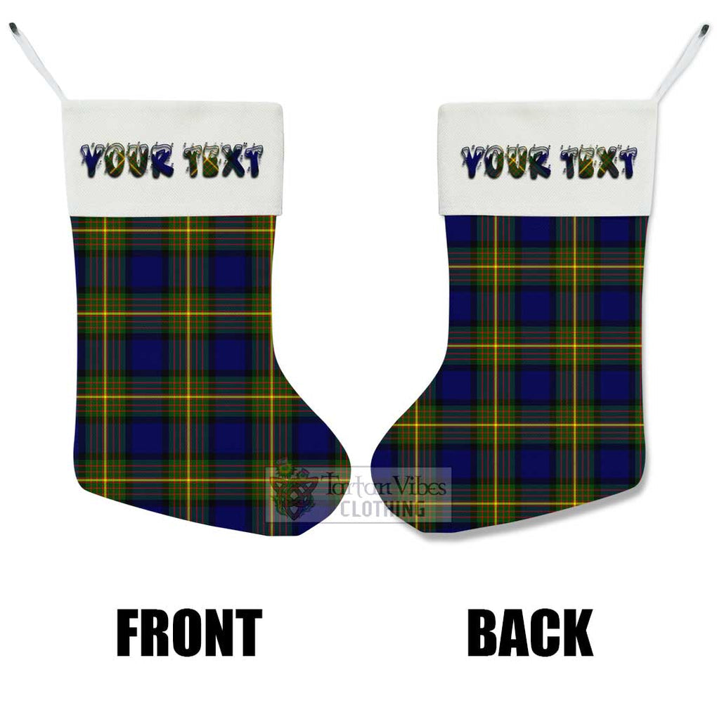 Tartan Vibes Clothing Muir Tartan Christmas Stocking with Personalized Text