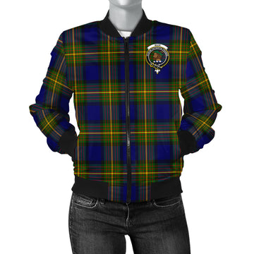 Muir Tartan Bomber Jacket with Family Crest