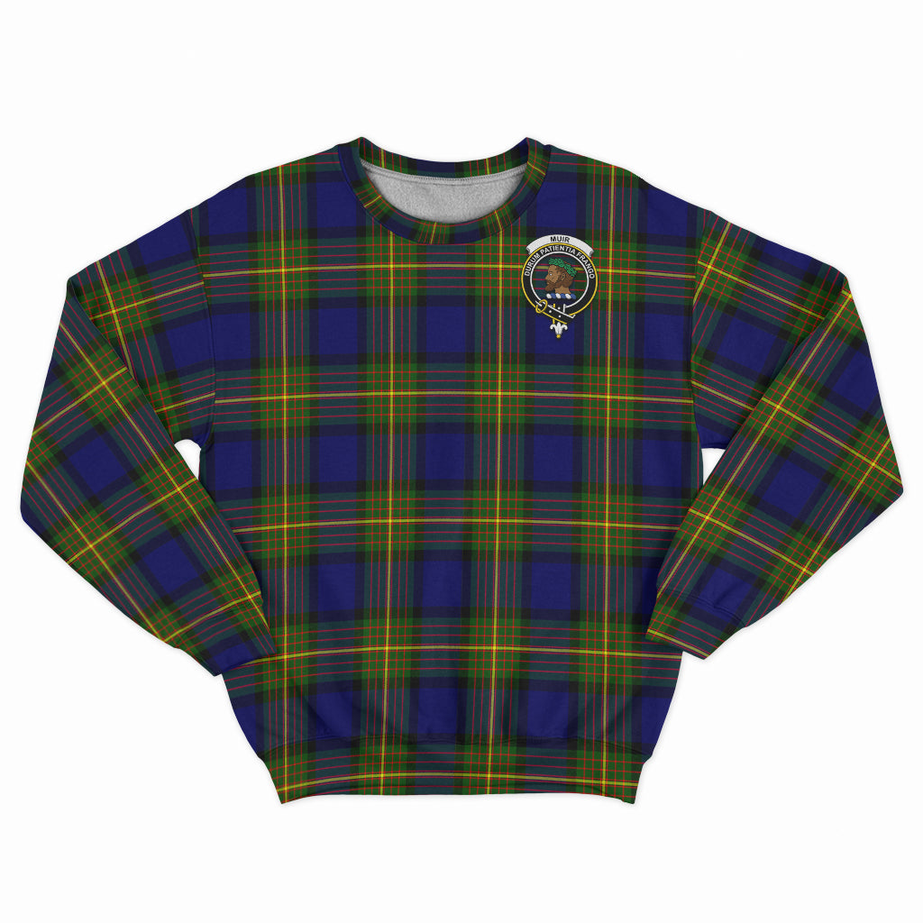 Muir Tartan Sweatshirt with Family Crest - Tartan Vibes Clothing