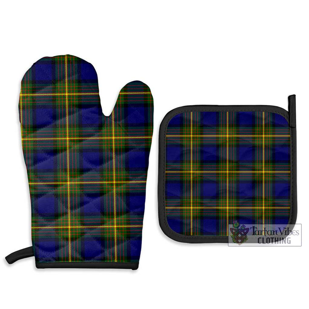 Muir Tartan Combo Oven Mitt & Pot-Holder Combo 1 Oven Mitt & 2 Pot-Holder Black - Tartan Vibes Clothing