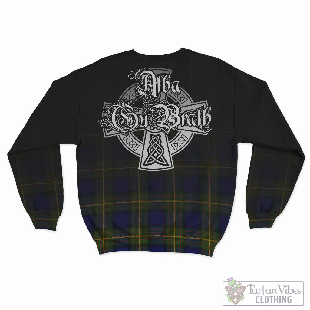 Tartan Vibes Clothing Muir Tartan Sweatshirt Featuring Alba Gu Brath Family Crest Celtic Inspired