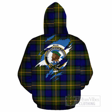 Muir Clan Crest In Me Tartan Cotton Hoodie Scotland Flag Style