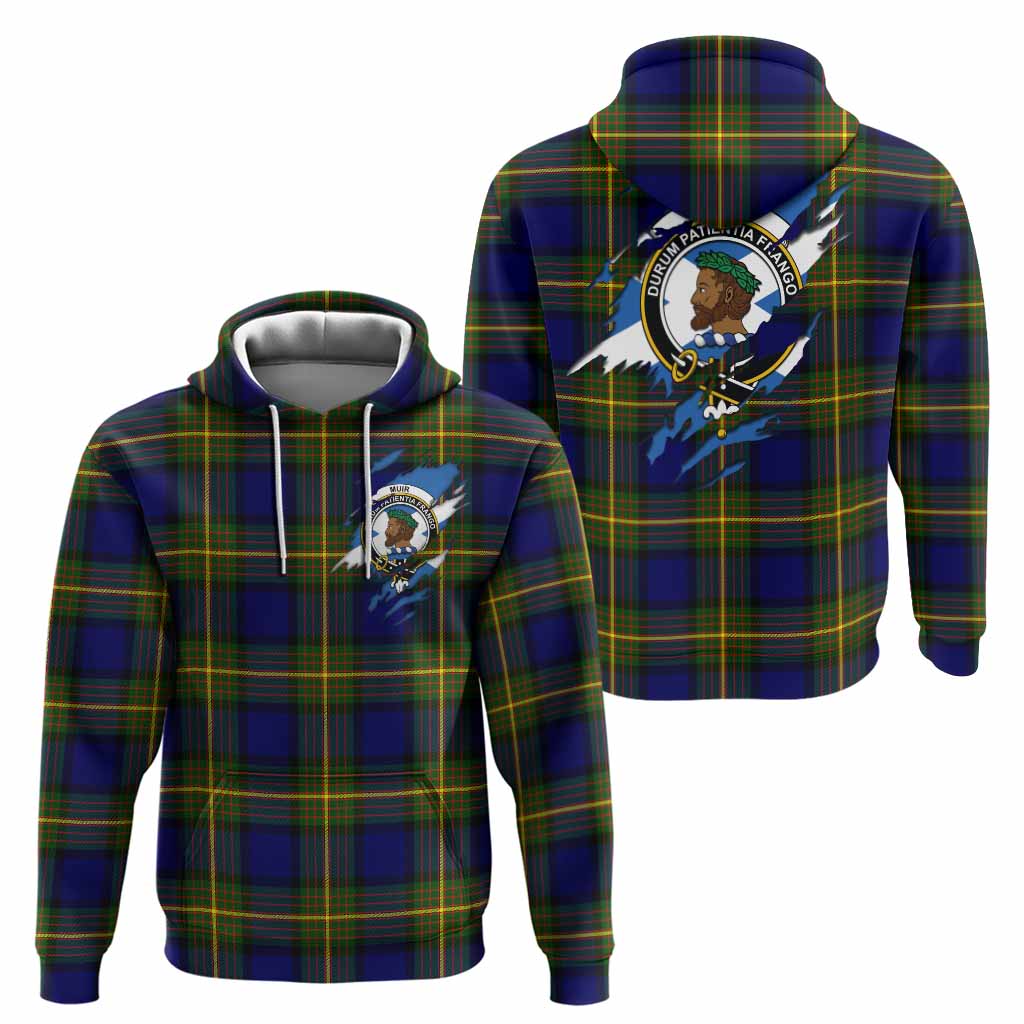 Muir Clan Crest In Me Tartan Hoodie Scotland Flag Style