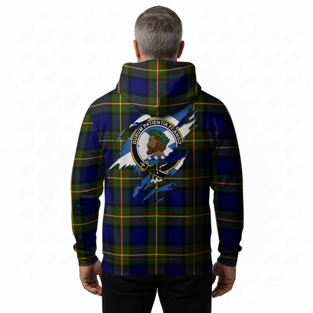 Muir Clan Crest In Me Tartan Hoodie Scotland Flag Style