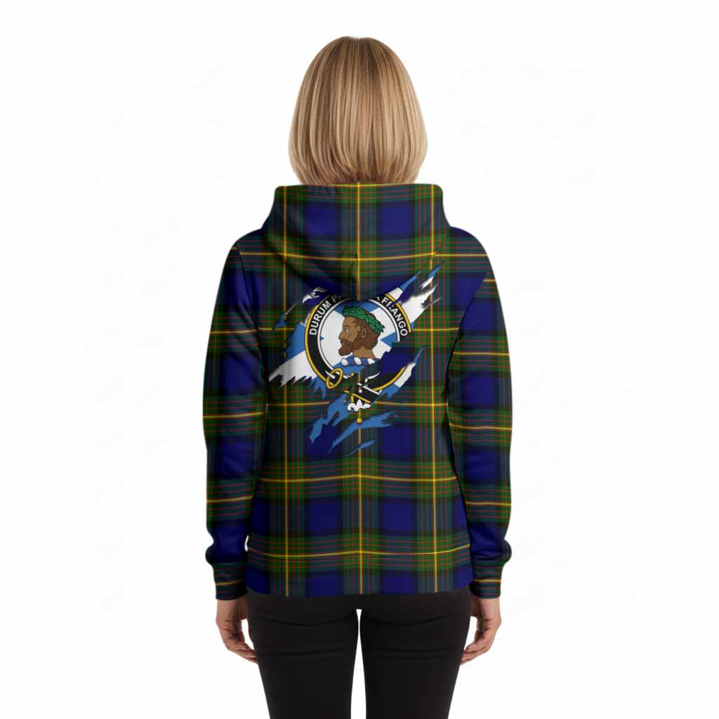 Muir Clan Crest In Me Tartan Hoodie Scotland Flag Style
