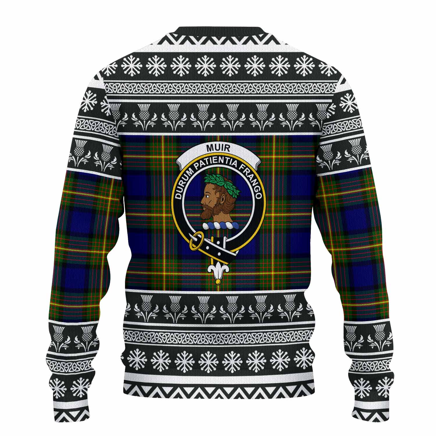 Muir Clan Tartan Christmas Ugly Sweater with Family Crest - Tartan Vibes Clothing
