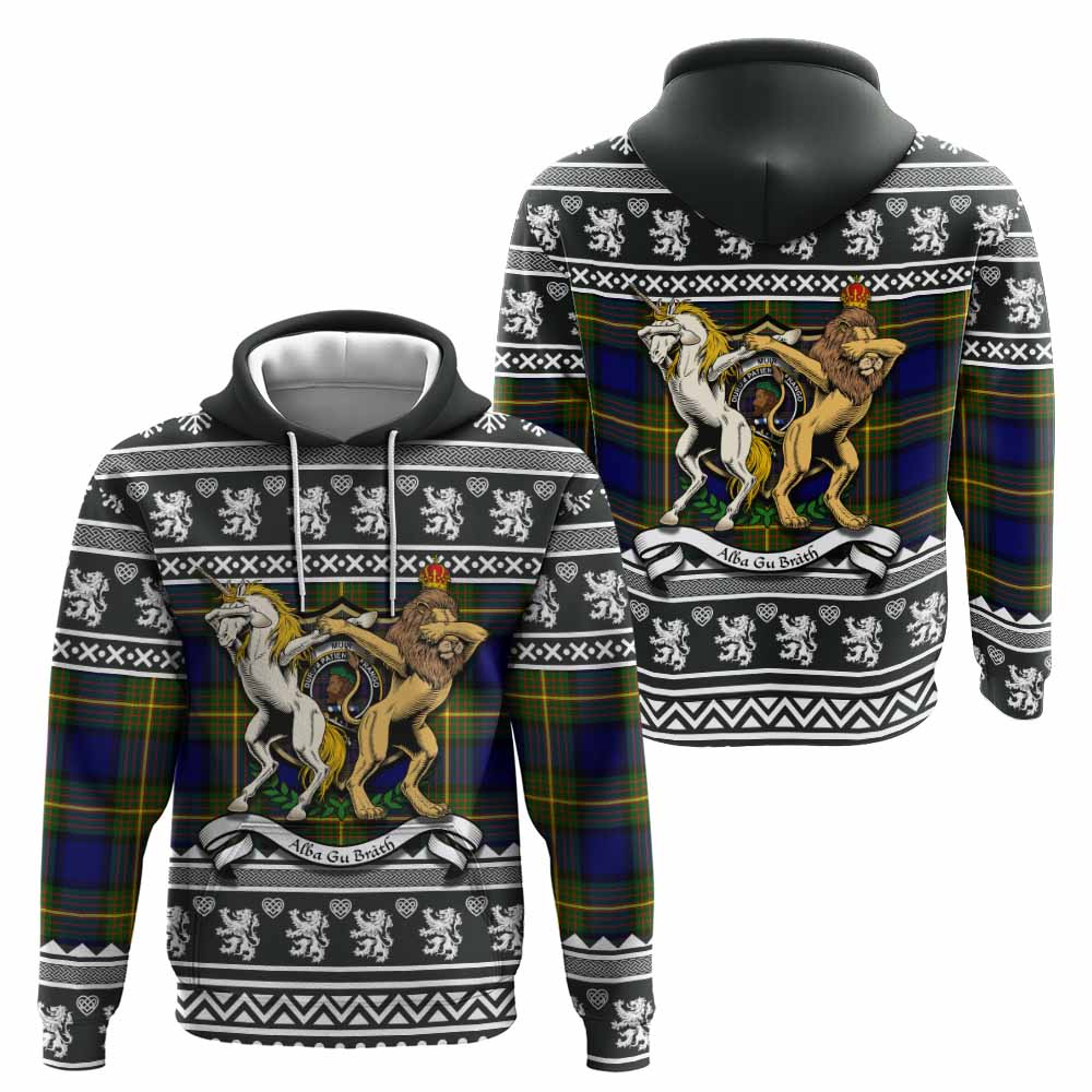 Muir Clan Tartan Crest Christmas Hoodie Coat of Arms Funny Style - Tartan Vibes Clothing