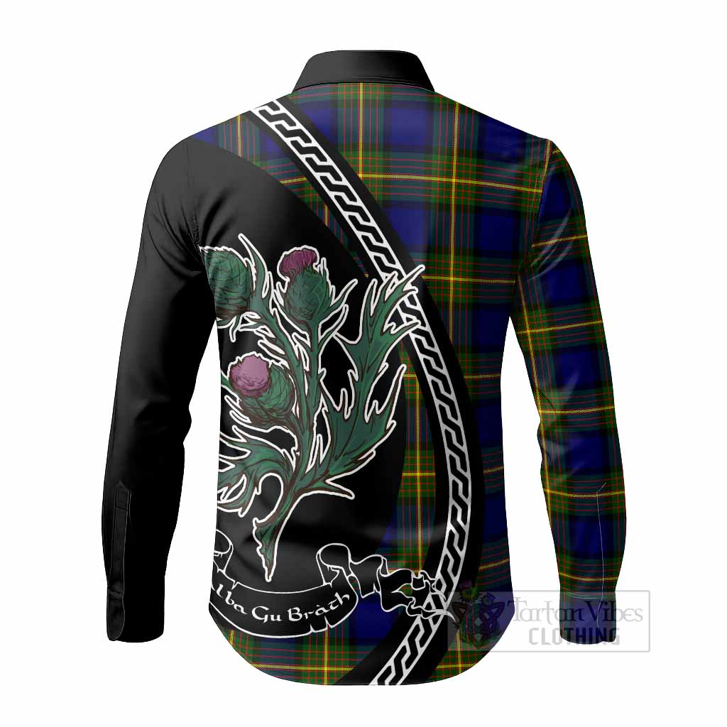 Muir Family Crest Tartan Long Sleeve Button Shirts Alba Thistle Inspired - Tartan Vibes Clothing