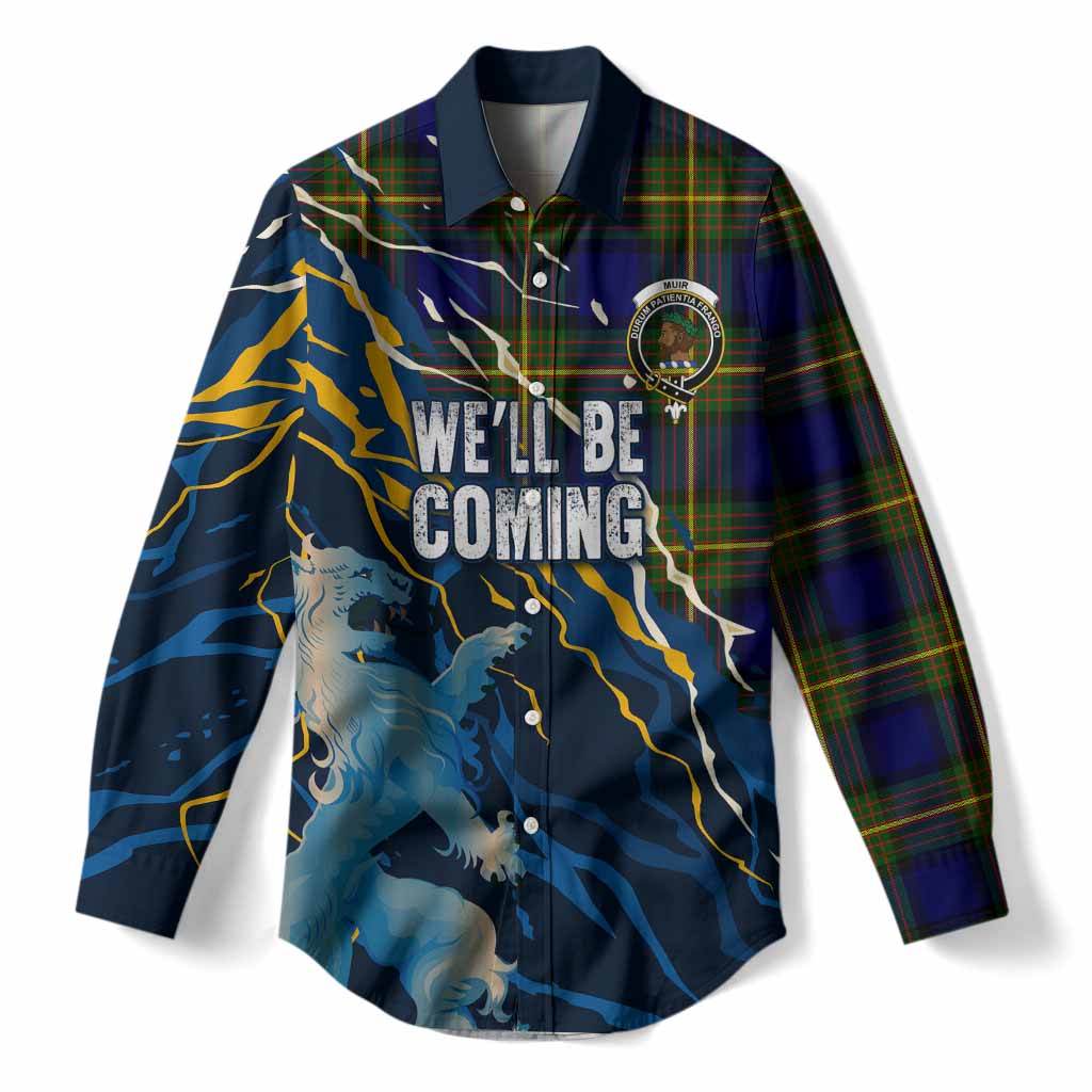 Muir Scotland Tartan Women Casual Shirt WC2026 Football - We'll Be Coming