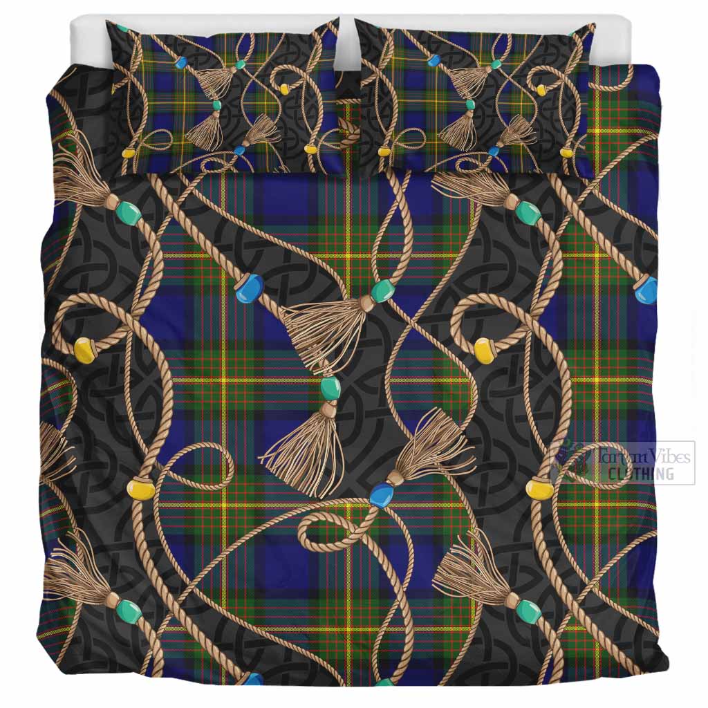 Muir Scottish Tartan Twisted Ropes Stylized Bedding Set UK Bedding Set UK Super King 104*94 inch - Tartan Vibes Clothing