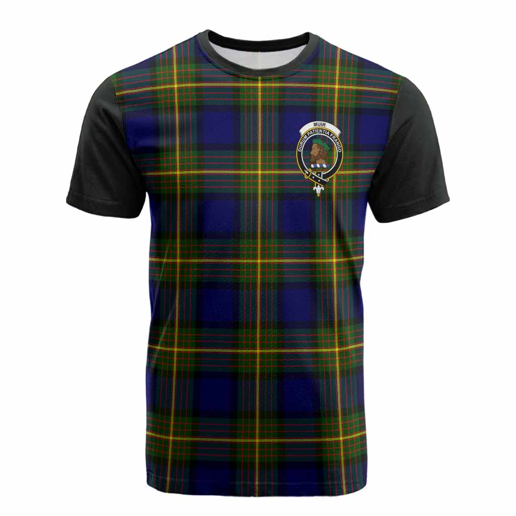 Muir Tartan Accent Cotton T-shirt with Family Crest