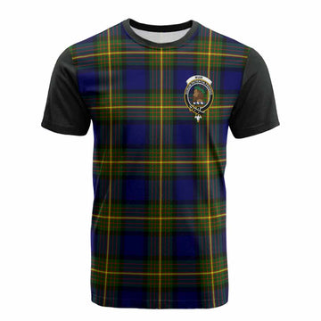 Muir Tartan Accent Cotton T-shirt with Family Crest