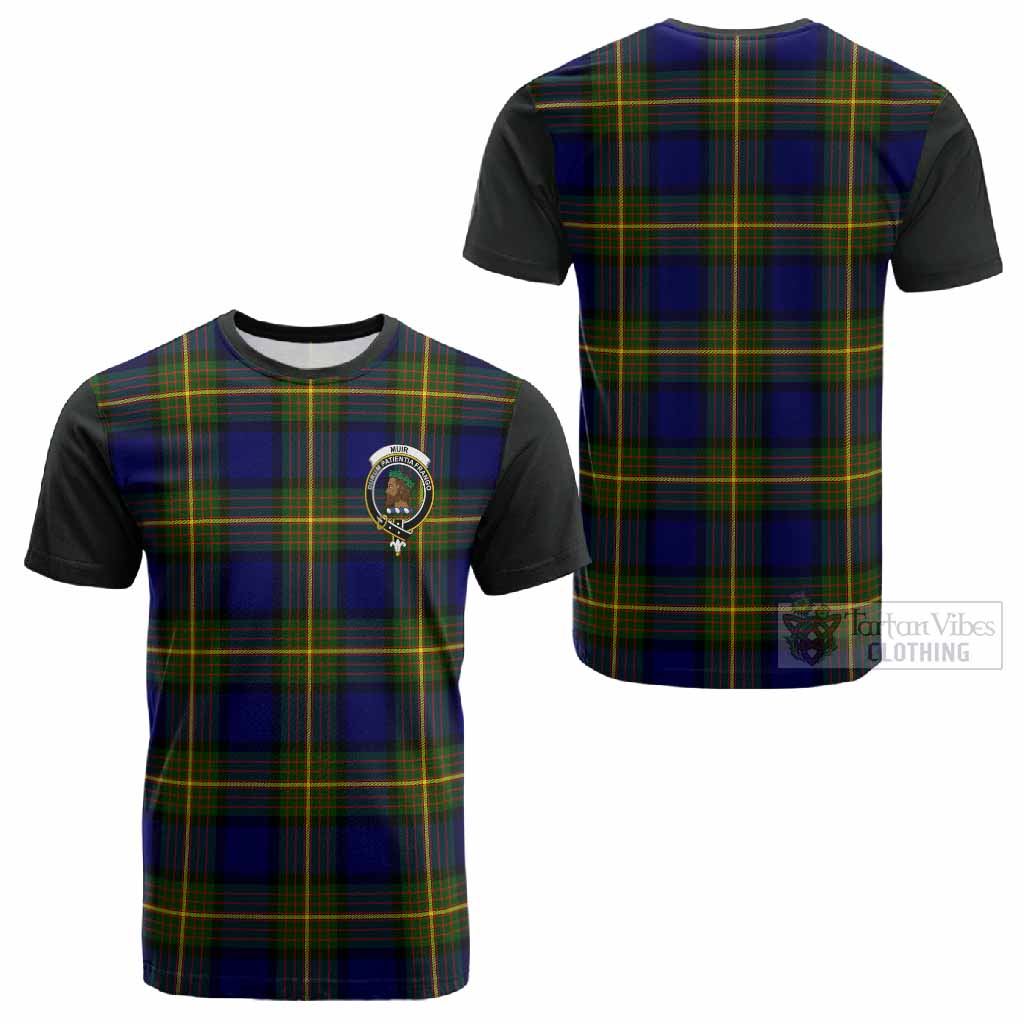 Muir Tartan Accent Cotton T-shirt with Family Crest