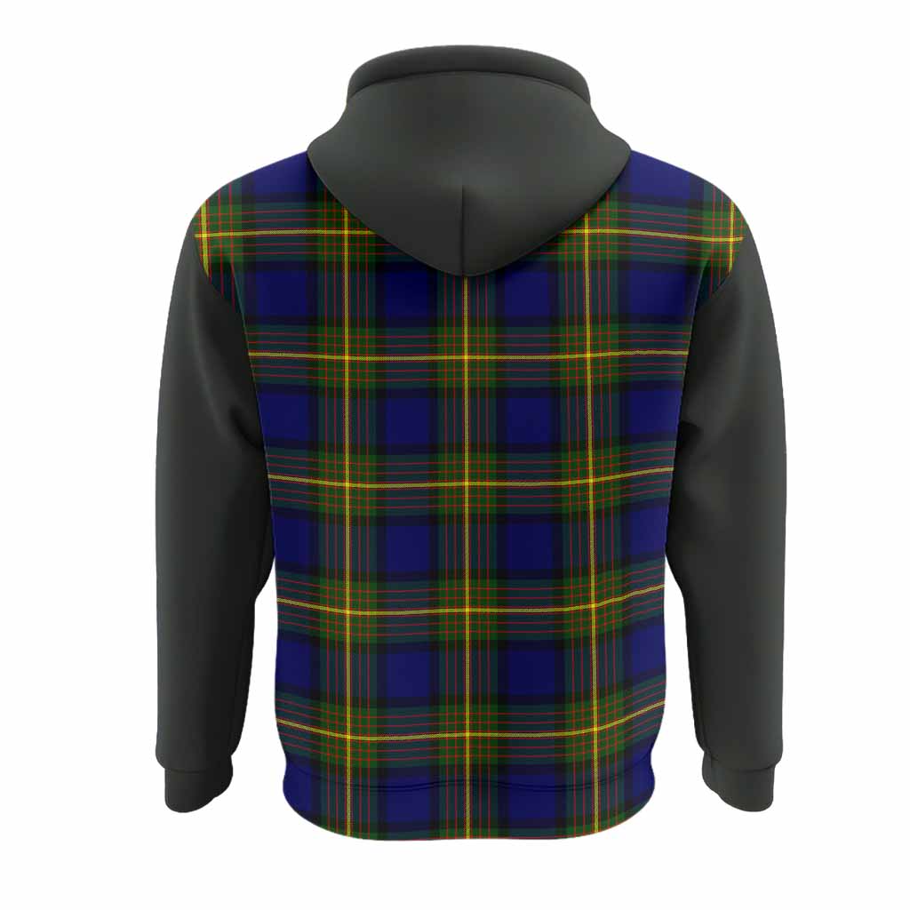 Muir Tartan Accent Hoodie with Family Crest