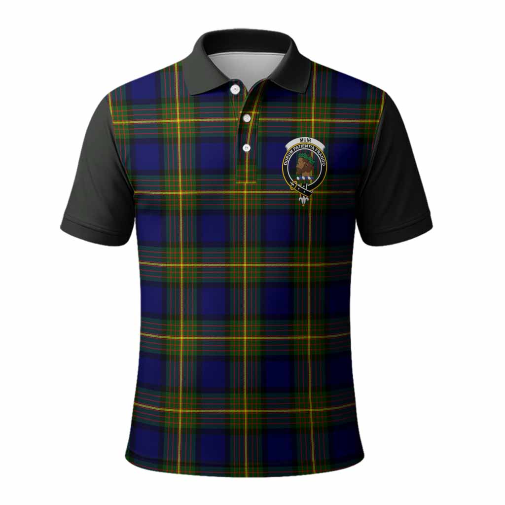 Muir Tartan Accent Polo Shirt with Family Crest