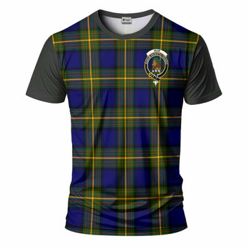 Muir Tartan Accent T-Shirt with Family Crest