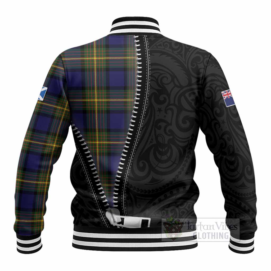 Muir Tartan Baseball Jacket New Zealand Pattern Unique Zipper Stylized