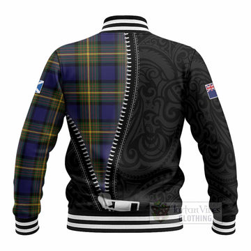 Muir Tartan Baseball Jacket New Zealand Pattern Unique Zipper Stylized