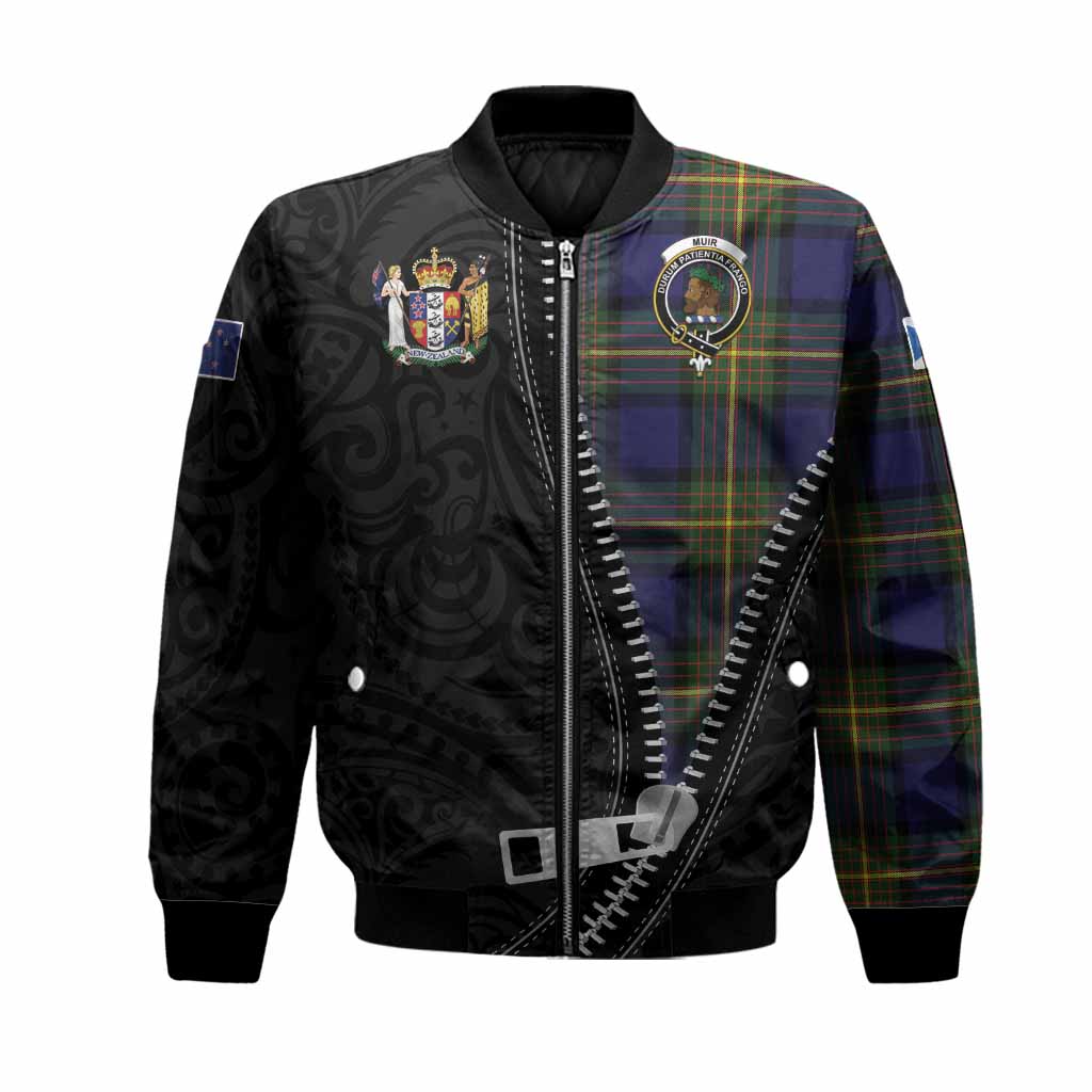 Muir Tartan Bomber Jacket New Zealand Pattern Unique Zipper Stylized