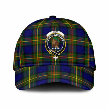 Muir Tartan Classic Cap with Family Crest