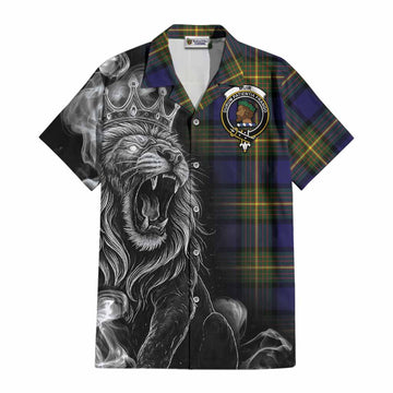 Muir Tartan Cotton Hawaiian Shirt Roaring Lion Heritage