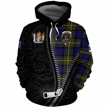 Muir Tartan Cotton Hoodie New Zealand Pattern Unique Zipper Stylized